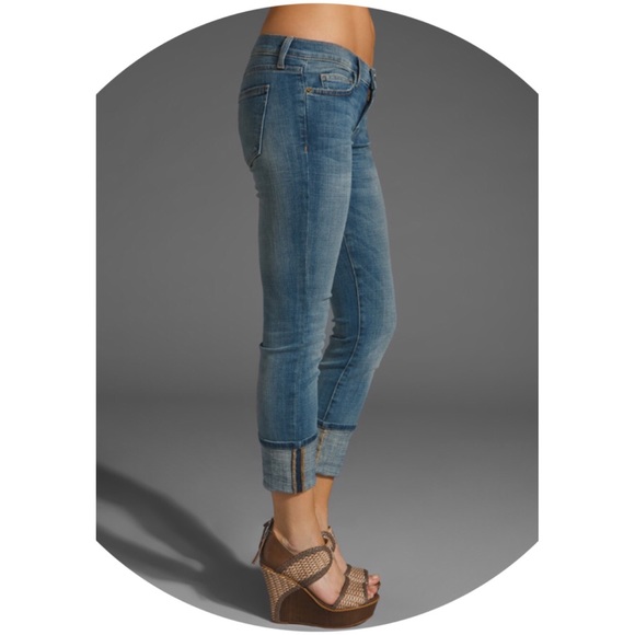 Current/Elliott “The Beatnik” Cuffed Cropped Jeans - Picture 2 of 5